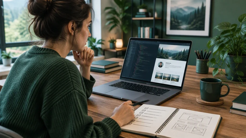 building your first portfolio website