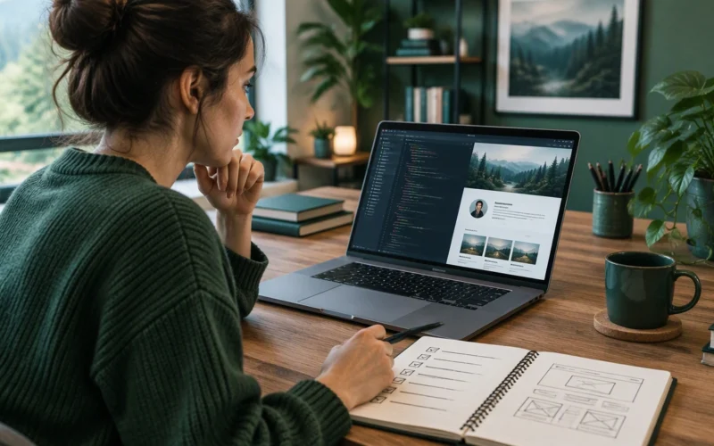 building your first portfolio website